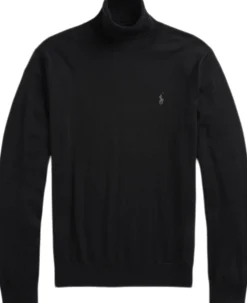 Polo Ralph Lauren Washable Wool Turtleneck Sweater Sort Discount