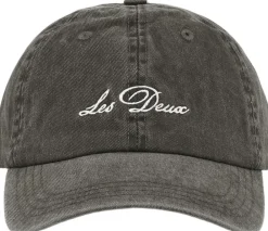 Les Deux Washed Crew Dad Cap Black