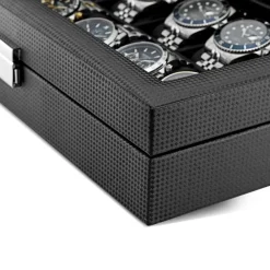 Watch Box 12 Watches Black Imitated><noscript><img width=