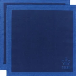 Royal Copenhagen Waves serviet, blå 44X44, 2stk Clearance