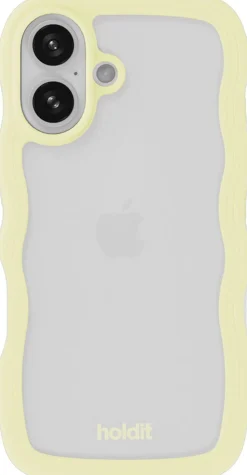 Wavy Case iPhone 16 Lemonade/Transparent>HoldIt Sale