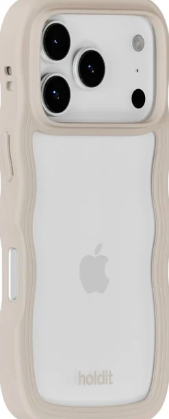 HoldIt Wavy Case iPhone 17 Pro Light /Transparent Beige Clearance