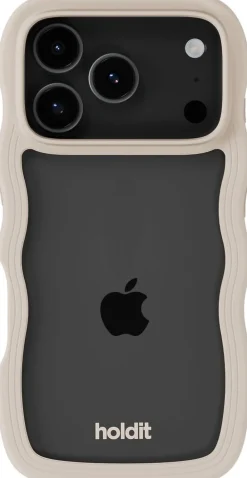 HoldIt Wavy Case iPhone 17 Pro Light /Transparent Beige Clearance
