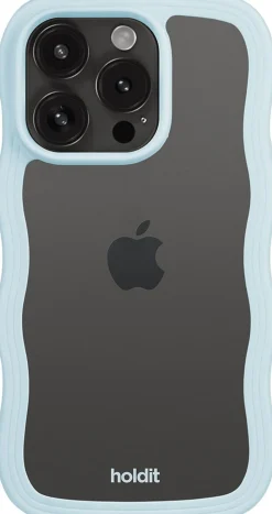Dame HoldIt Wavy Case iPhone 15 Pro Max Mineral Blue/Transparent