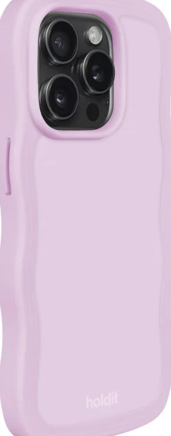 HoldIt Wavy Case iPhone 15 Pro Max Lilla
