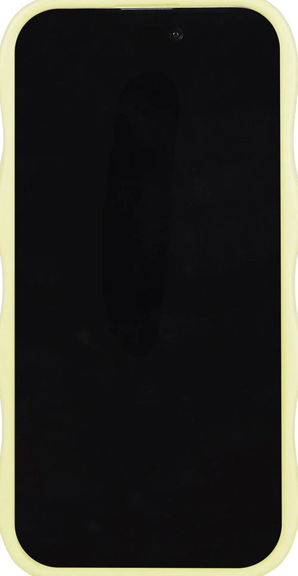 HoldIt Wavy Case iPhone 15 Pro Max Lemonade/Transparent Lys gul New