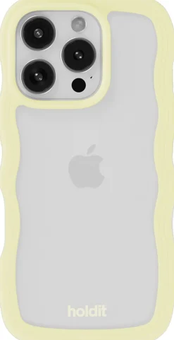 Dame HoldIt Wavy Case iPhone 16 Pro Max Lemonade/Transparent