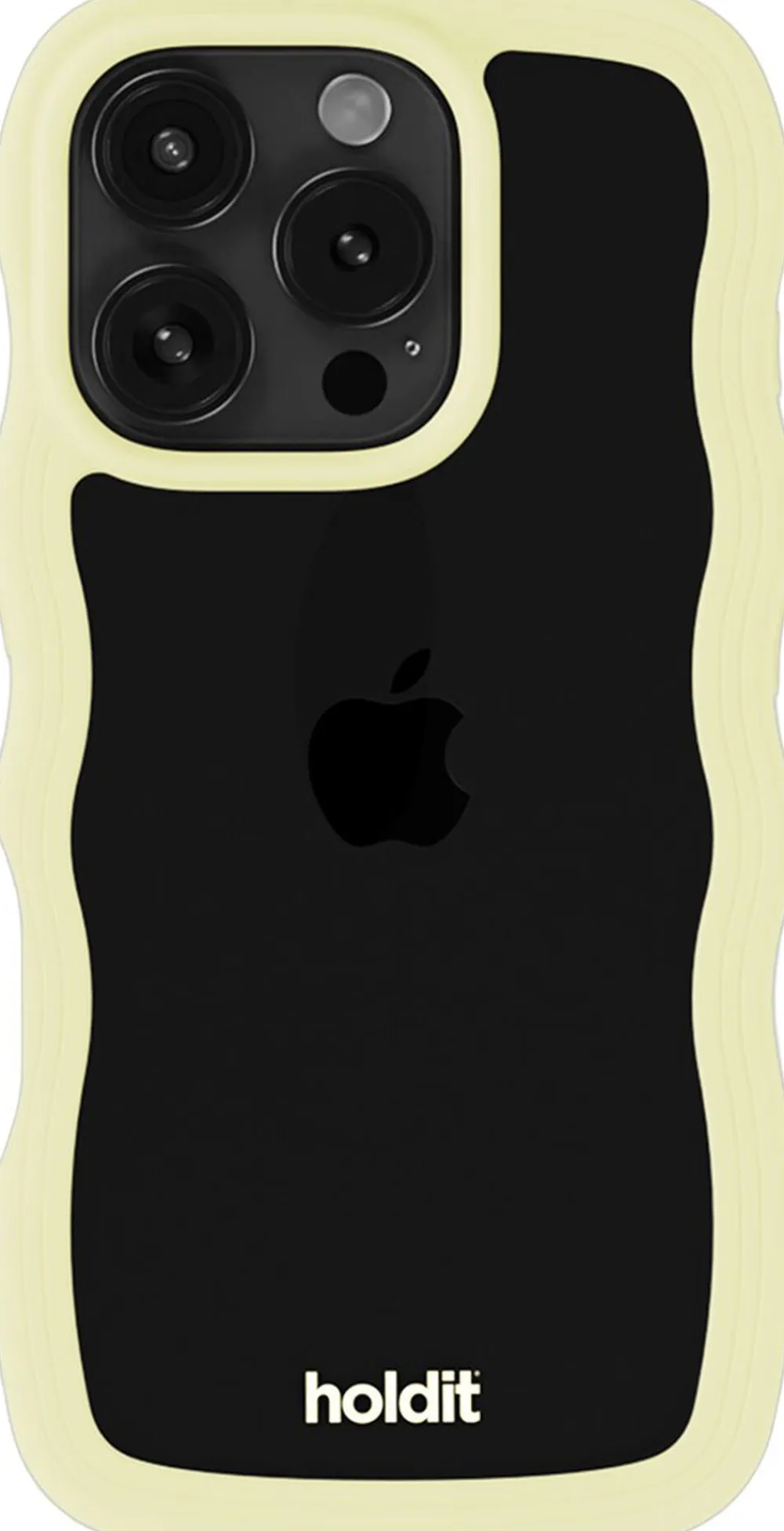 Dame HoldIt Wavy Case iPhone 16 Pro Max Lemonade/Transparent