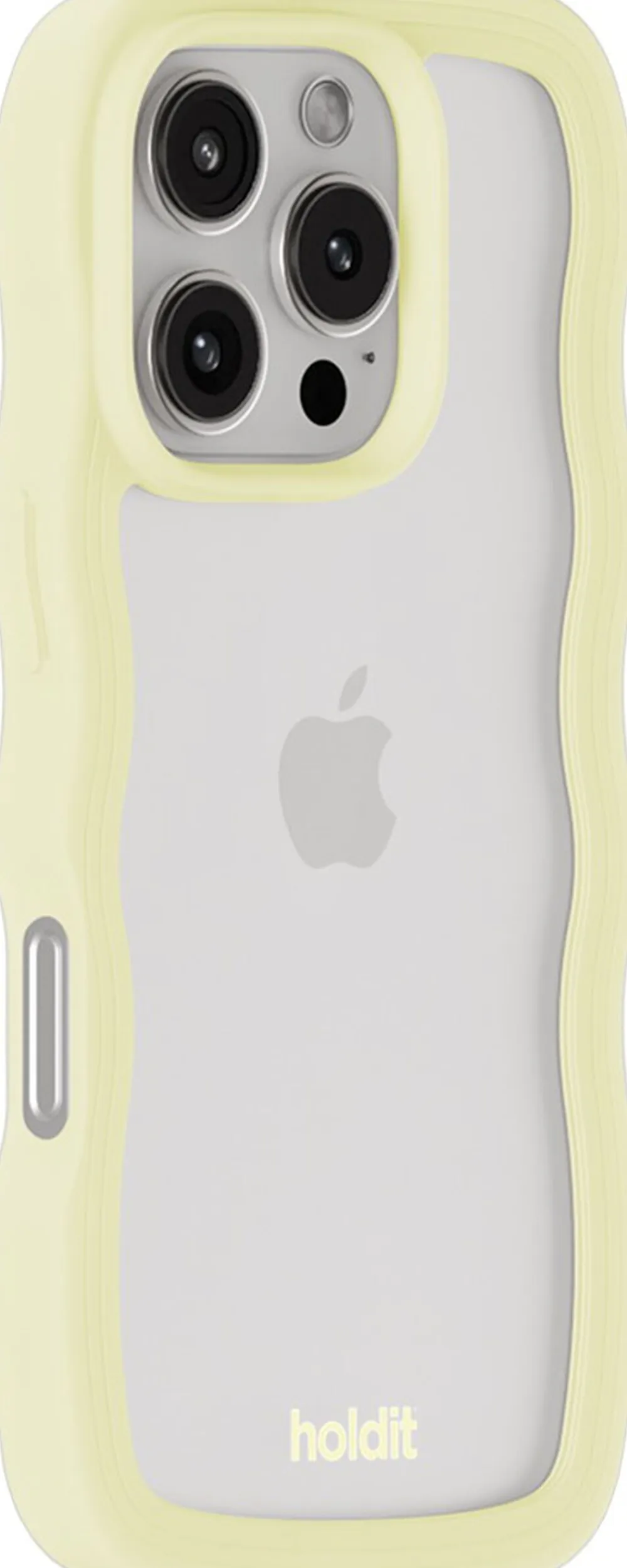 Dame HoldIt Wavy Case iPhone 16 Pro Max Lemonade/Transparent