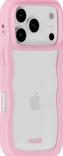Wavy Case iPhone 17 Pro Max Pink/Transparent>HoldIt Online