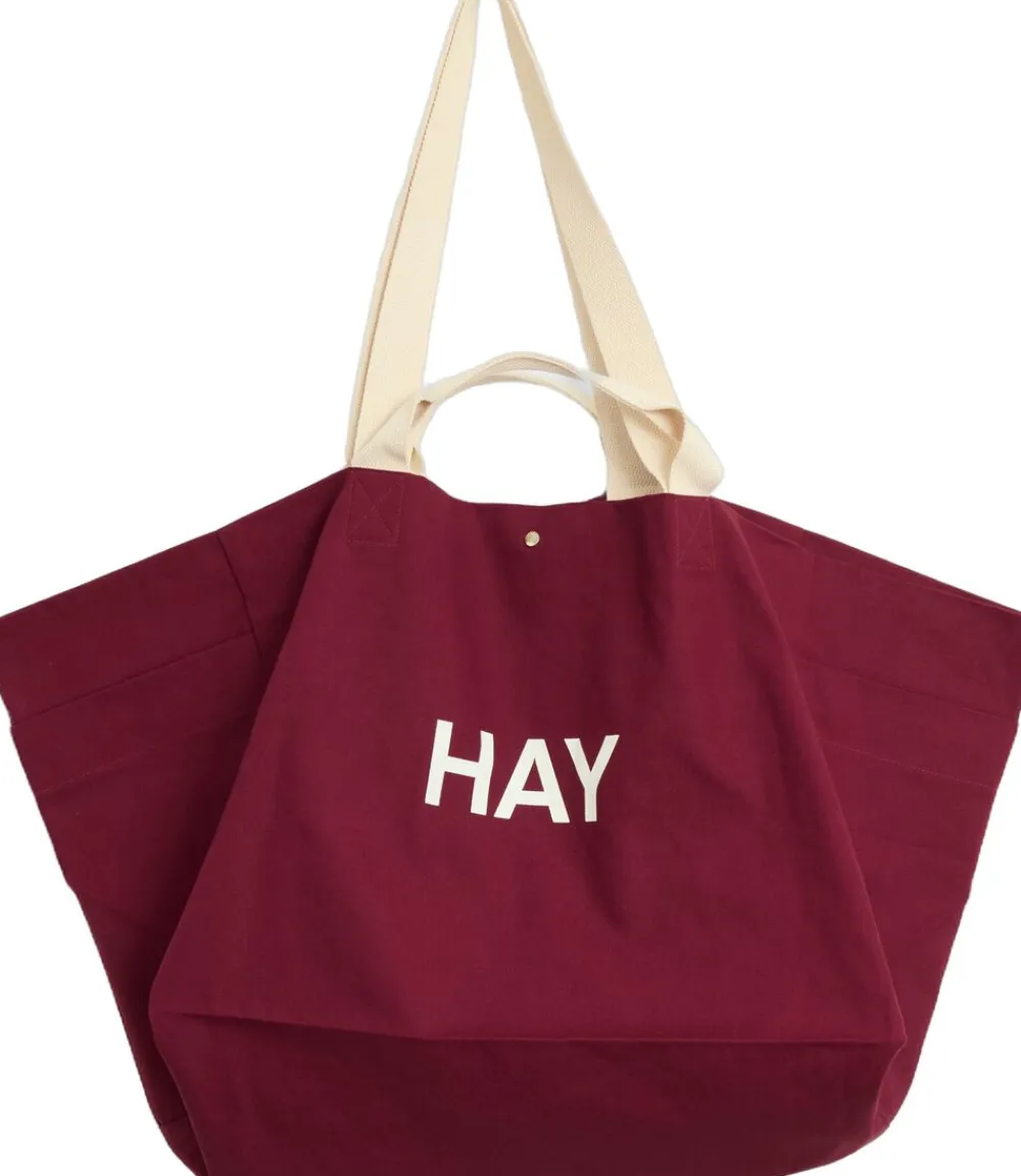 Weekend Bag Organic-Large-Burgund>Hay