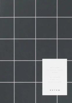 Weekly planner notesbog, mørk grøn>Notem