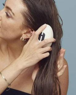 Hairlust Wet Hair Detangler Brush, White