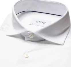 White Four-Way Stretch Shirt - Slim Fit>ETON Discount