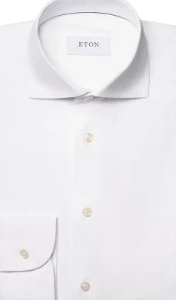 White Four-Way Stretch Shirt - Slim Fit><noscript><img width=