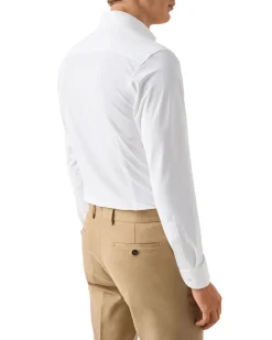 White Four-Way Stretch Shirt - Slim Fit><noscript><img width=