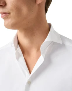 White Four-Way Stretch Shirt - Slim Fit><noscript><img width=