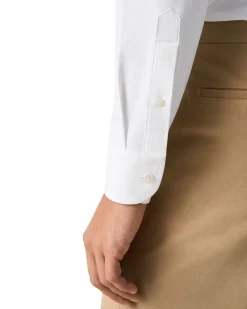 White Four-Way Stretch Shirt - Slim Fit><noscript><img width=