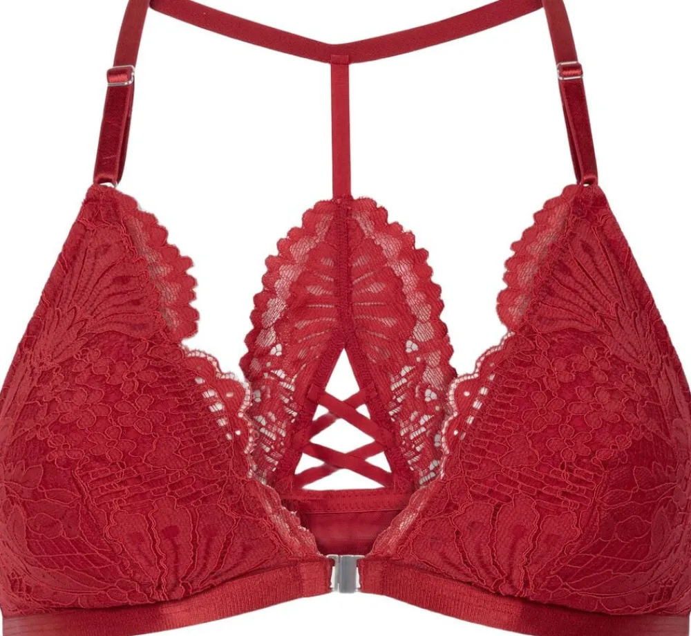 Hunkemöller Whitney Triangle Bralette Red Discount