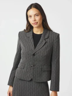 Neo Noir Willa Mini Dot Blazer Dark grey melange Best