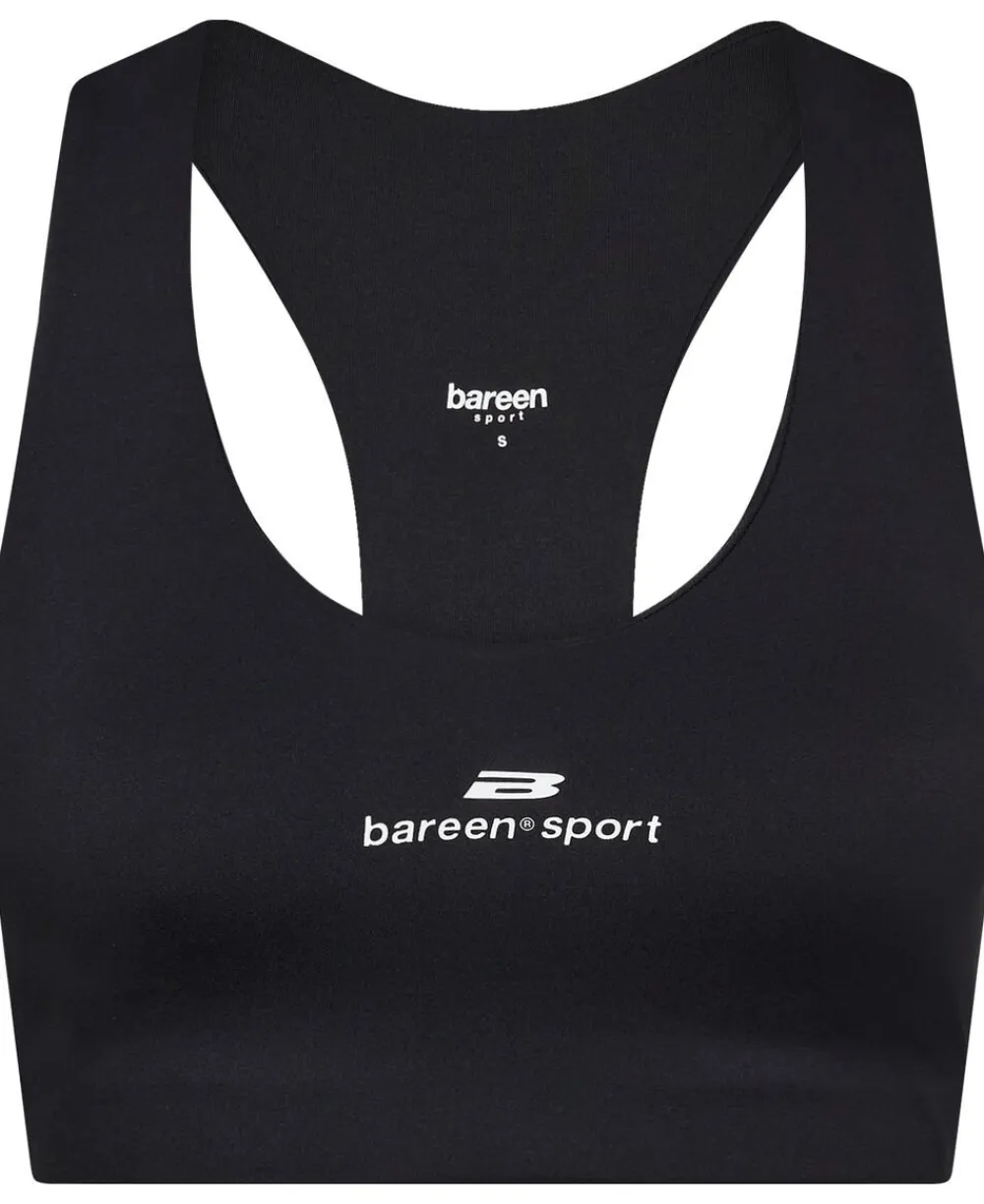 Bareen Wmns V-Neck Racer Back Bra Black onyx Outlet