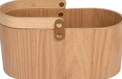 Wood Tray Caddy, Oak, 12x23x10 cm>Ekta Living Hot