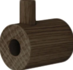 Moebe Wooden Wall Hook, Smoked Oak