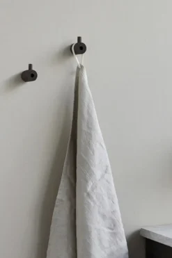 Moebe Wooden Wall Hook, Smoked Oak