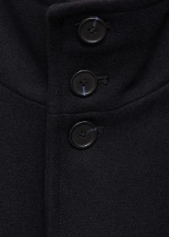 MANGO Wool funnel neck coat