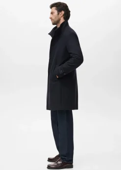 MANGO Wool funnel neck coat