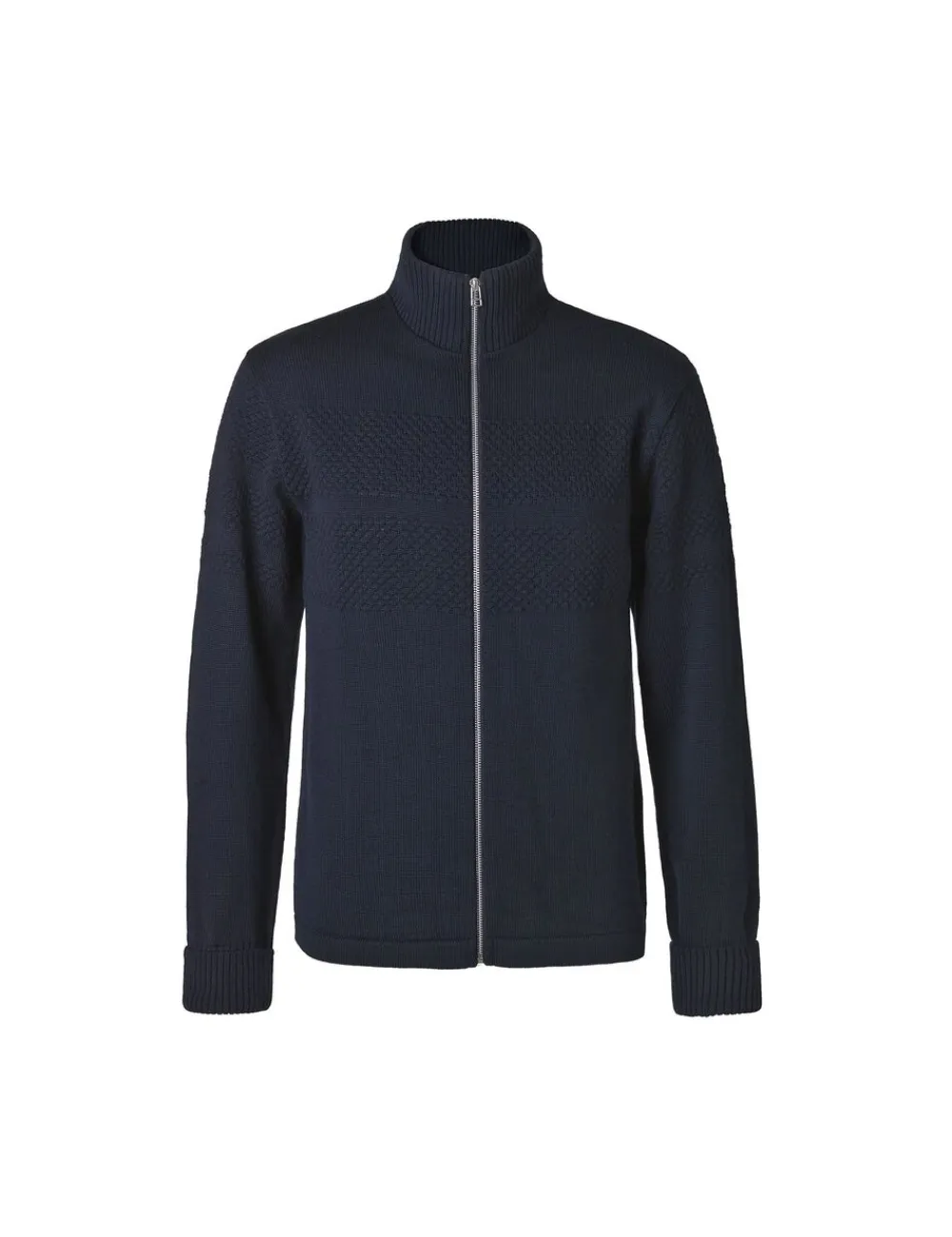 Mads Nørgaard - Copenhagen Wool Klemens Zip Knit Blå Clearance