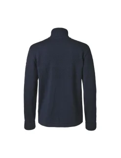 Mads Nørgaard - Copenhagen Wool Klemens Zip Knit Blå Clearance