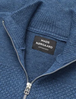 Mads Nørgaard - Copenhagen Wool Klemens Zip Knit INS Blåmeleret New