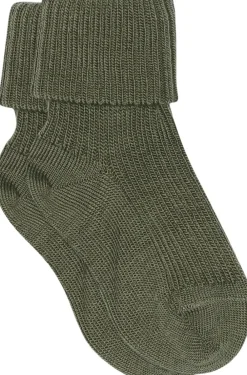 mpKids Wool rib baby socks Olivine Sale