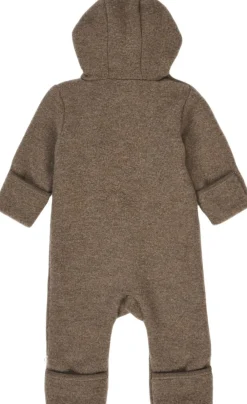 Müsli by Green Cotton Woolly fleece suit Walnut melange Outlet