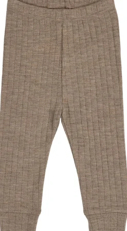 Børn Müsli by Green Cotton Woolly rib cuff pants