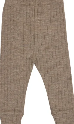 Børn Müsli by Green Cotton Woolly rib cuff pants