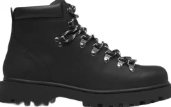 Les Deux Wren Leather Hiking Boot Black