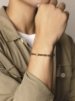 Wristband with Amber Japanese Miyuki Beads>Nialaya Best