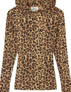 Mads Nørgaard - Copenhagen 2x2 Cotton Tilla Hood AOP Leopard print Outlet