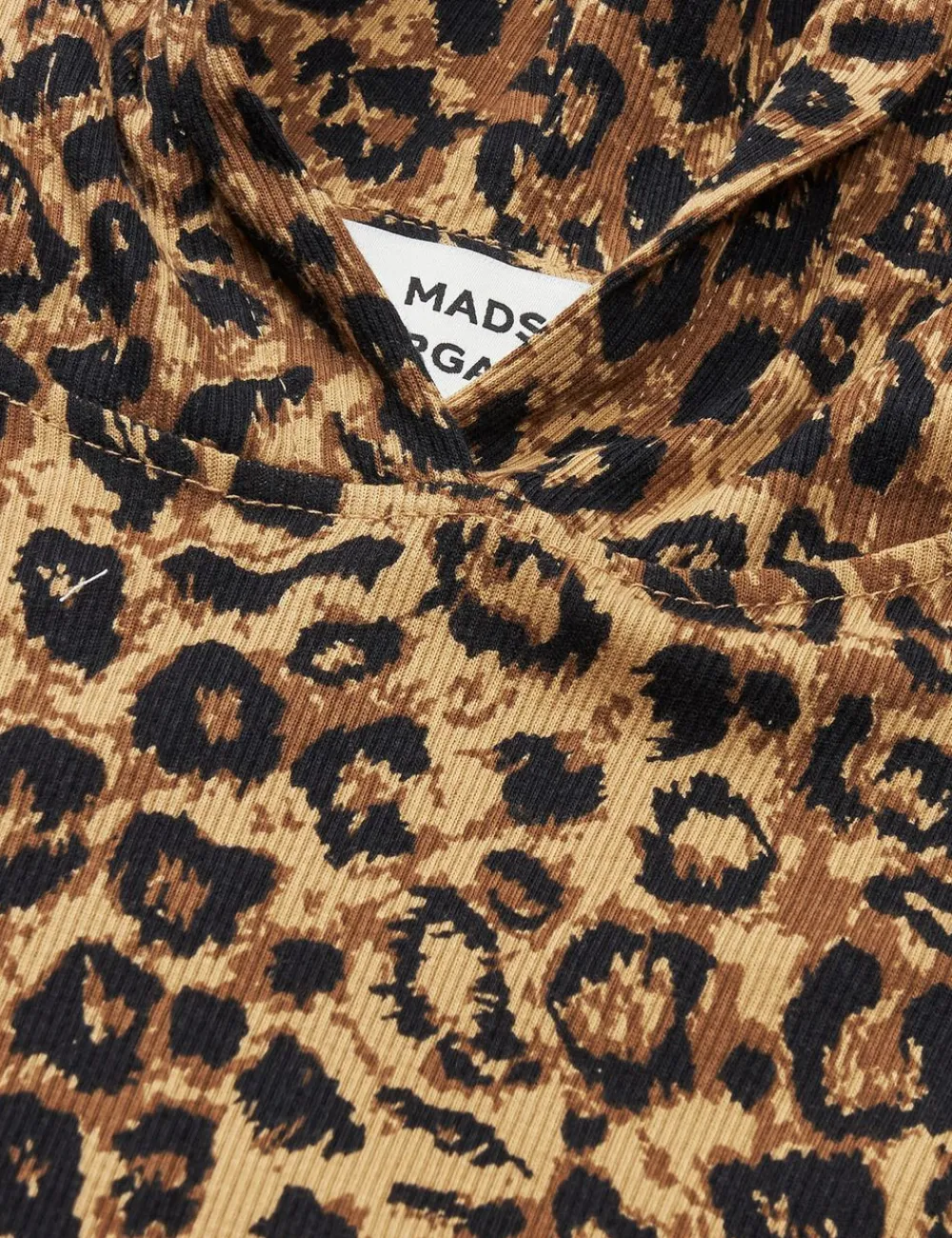 Mads Nørgaard - Copenhagen 2x2 Cotton Tilla Hood AOP Leopard print Outlet