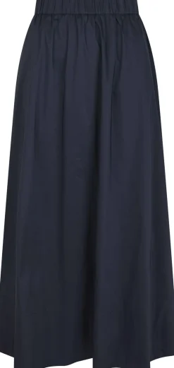 Neo Noir Yara Long Poplin Skirt Navy Outlet