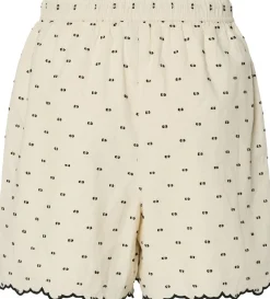 YAS DOBBY HW SHORTS Gardenia/black dobby dots Best
