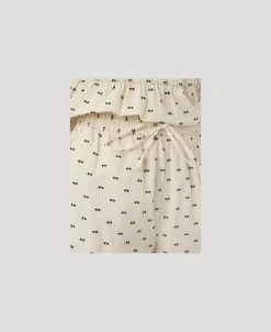 YAS DOBBY HW SHORTS Gardenia/black dobby dots Best