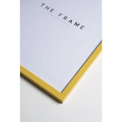 Poster & Frame Wood Yellow Best