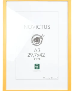 Poster & Frame Wood Yellow Best