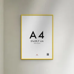 Poster & Frame Wood Yellow Best