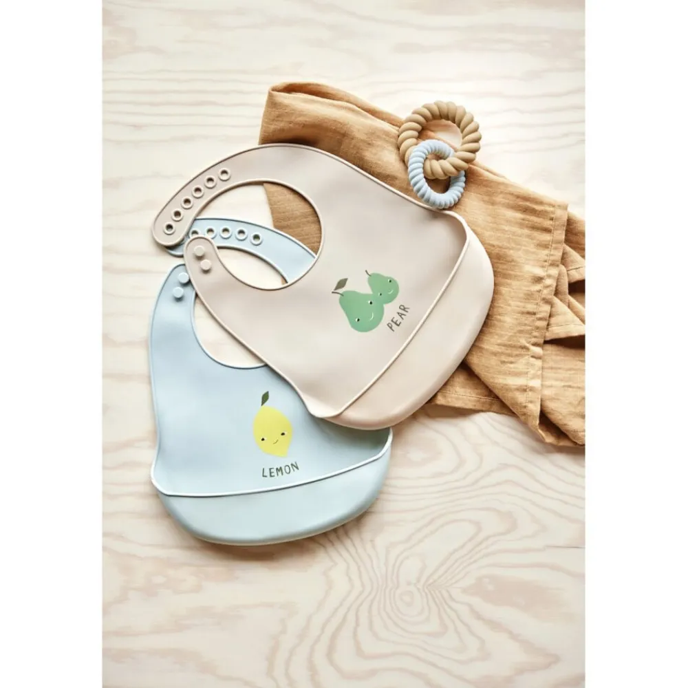 OYOY MINI Yummy Silikone Hagesmæk - Pakke med 2 Best