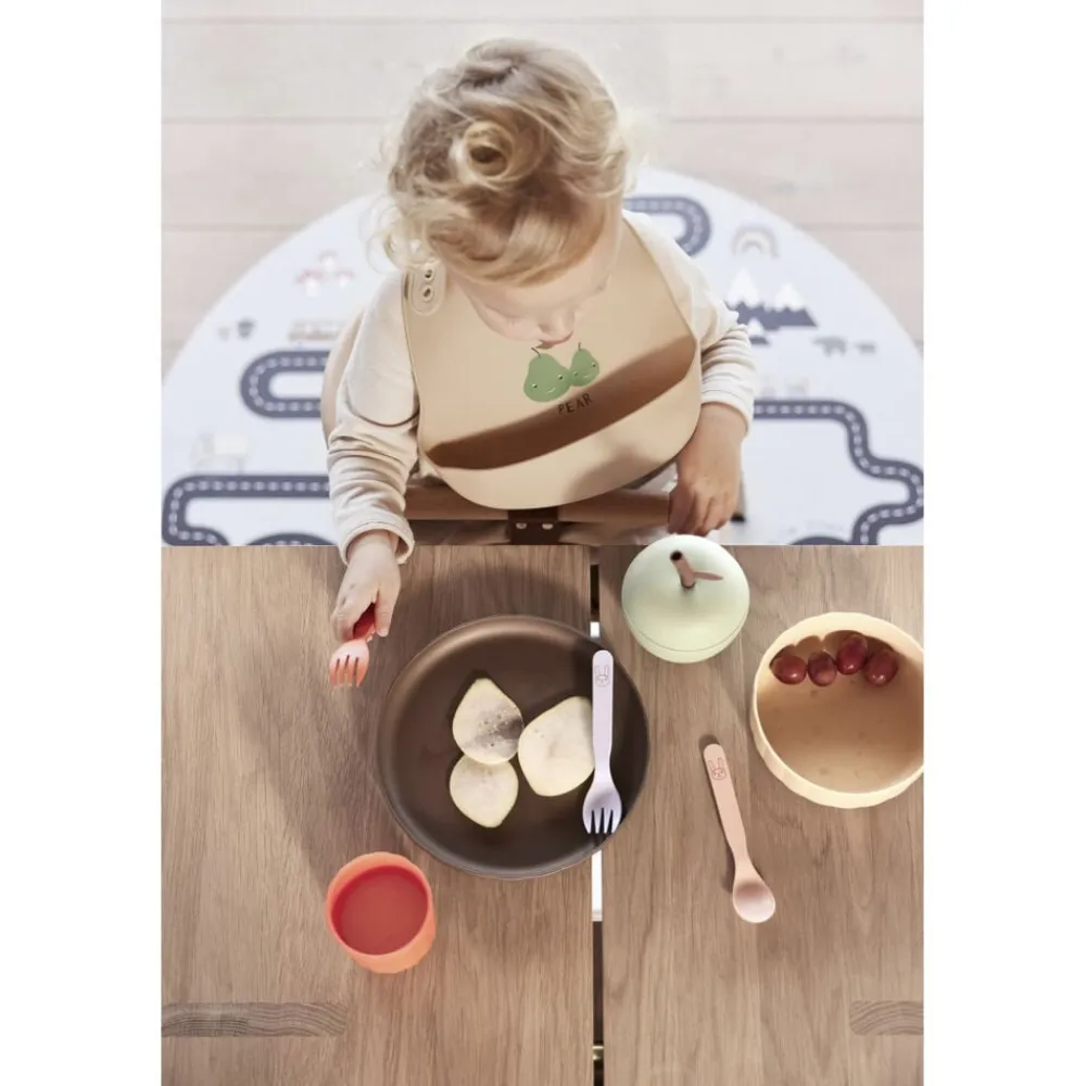 OYOY MINI Yummy Silikone Hagesmæk - Pakke med 2 Best